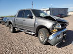 2003 Ford F150 Supercrew Gray vin: 1FTRW08L43KC21078