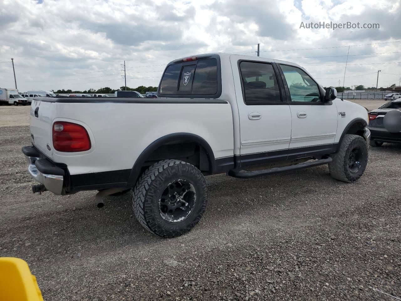 2001 Ford F150 Supercrew White vin: 1FTRW08L51KB47196