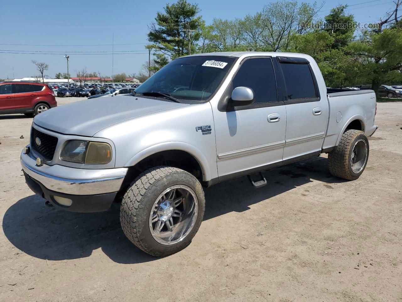 2001 Ford F150 Supercrew Silver vin: 1FTRW08L51KD61637