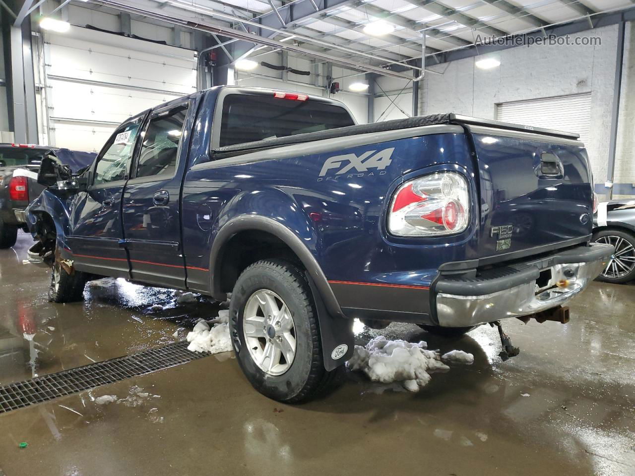 2003 Ford F150 Supercrew Blue vin: 1FTRW08L53KA55119