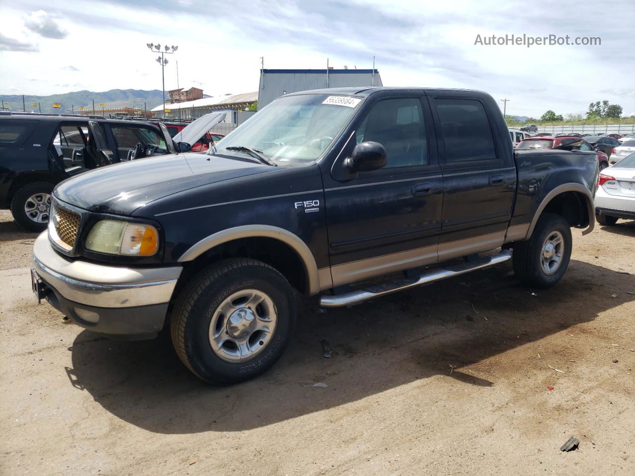 2003 Ford F150 Supercrew Black vin: 1FTRW08L53KA57274