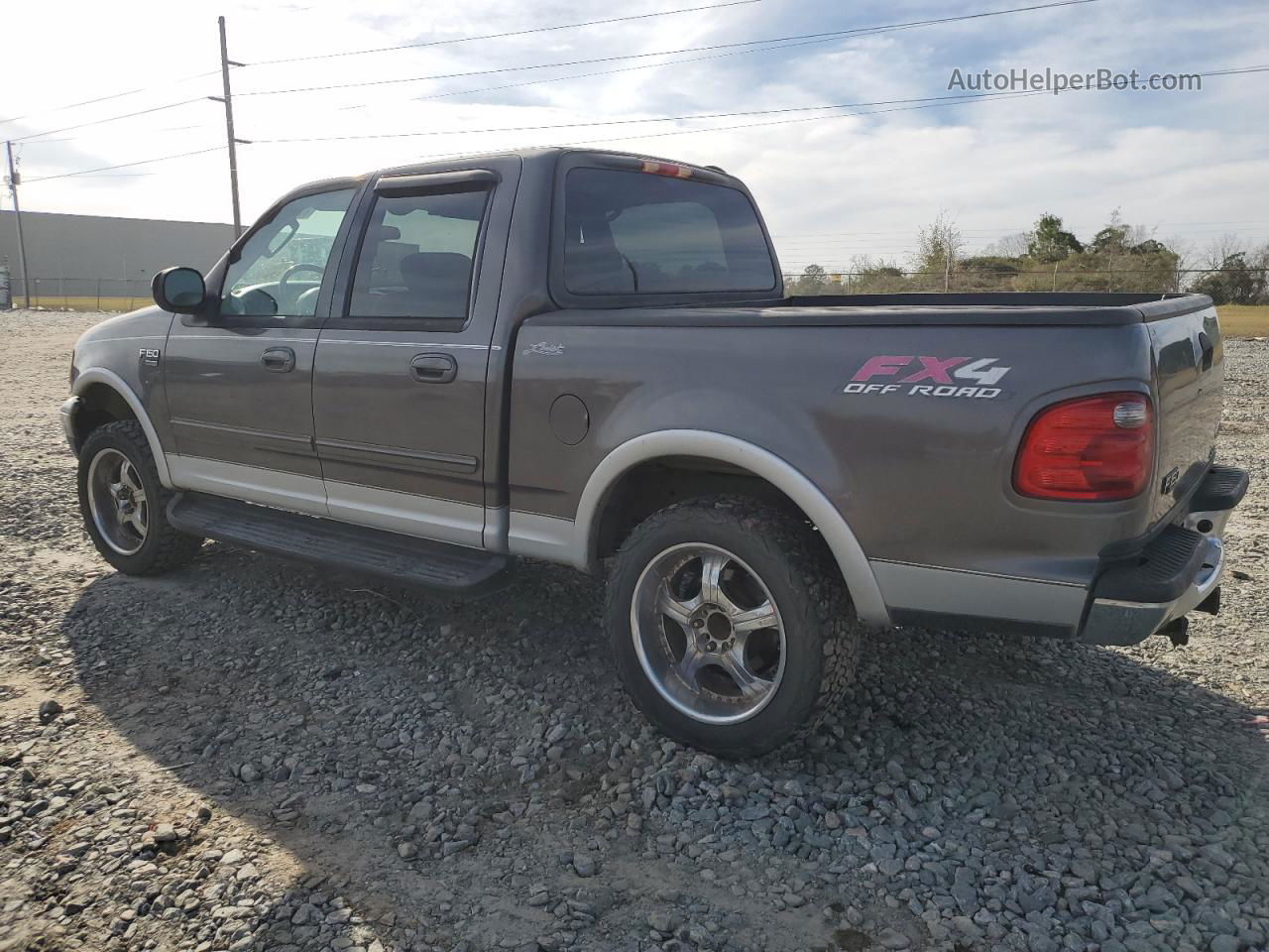 2003 Ford F150 Supercrew Gray vin: 1FTRW08L53KB50568