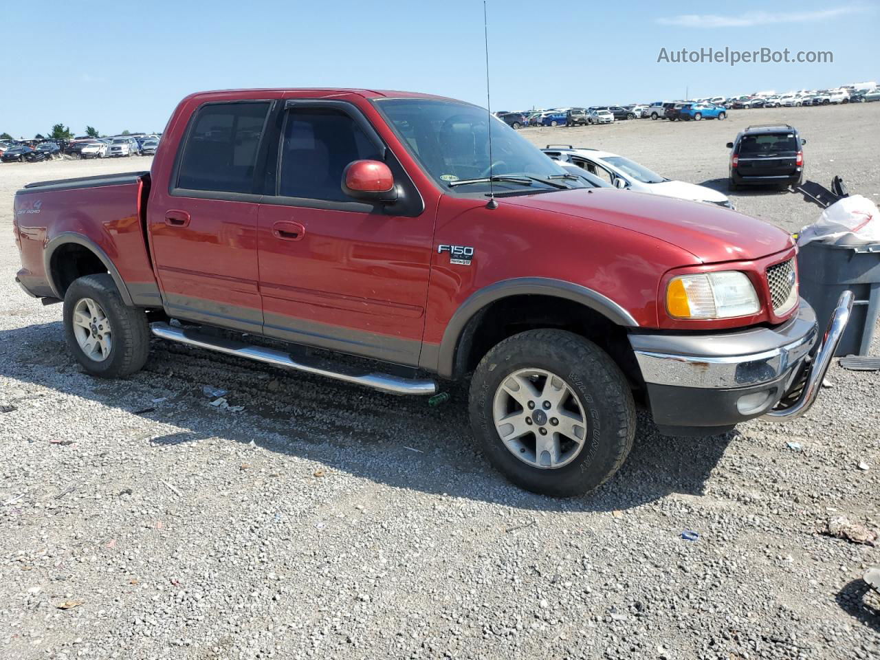 2003 Ford F150 Supercrew Red vin: 1FTRW08L53KD03143