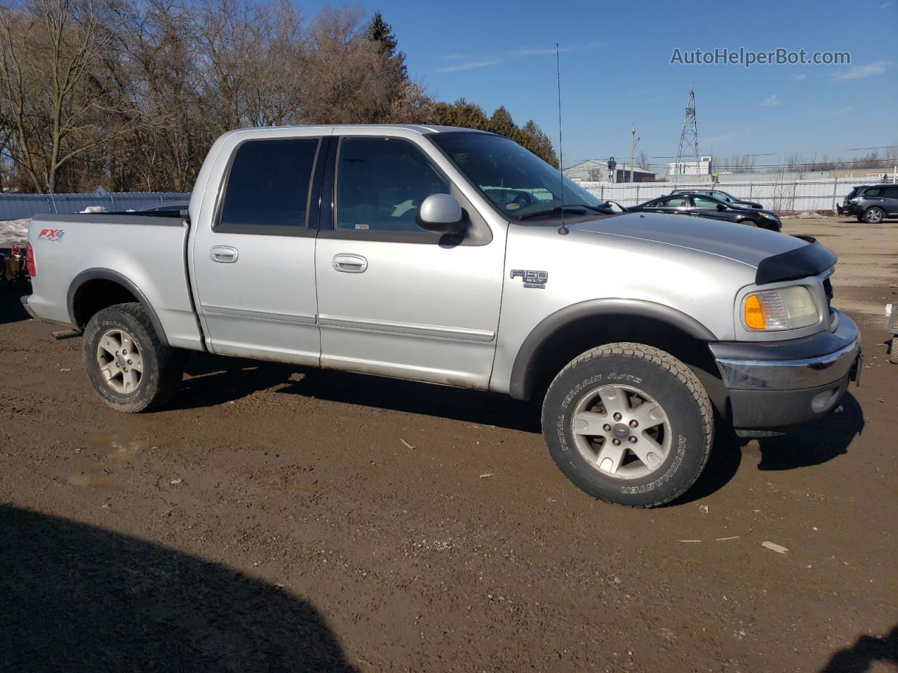 2003 Ford F150 Supercrew Gray vin: 1FTRW08L53KD44923