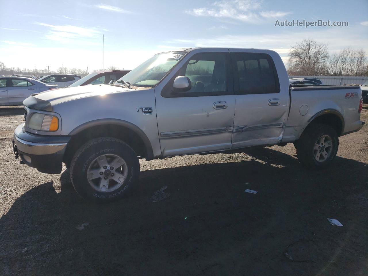 2003 Ford F150 Supercrew Gray vin: 1FTRW08L53KD44923