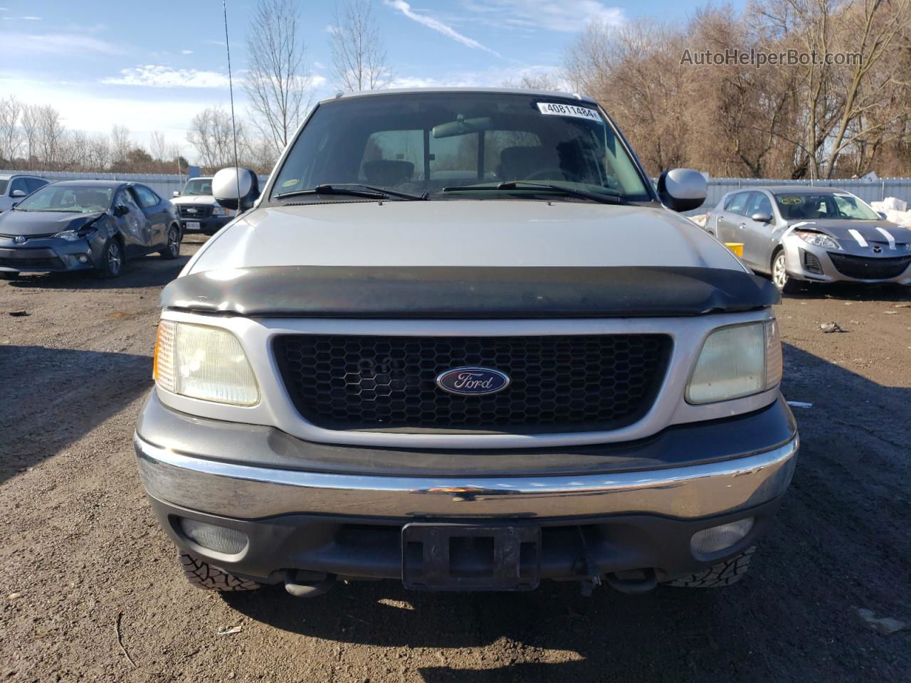 2003 Ford F150 Supercrew Gray vin: 1FTRW08L53KD44923