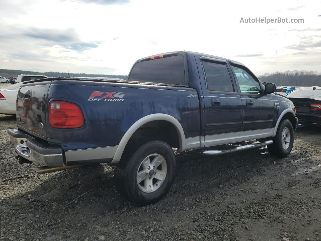 2003 Ford F150 Supercrew Blue vin: 1FTRW08L53KD59759