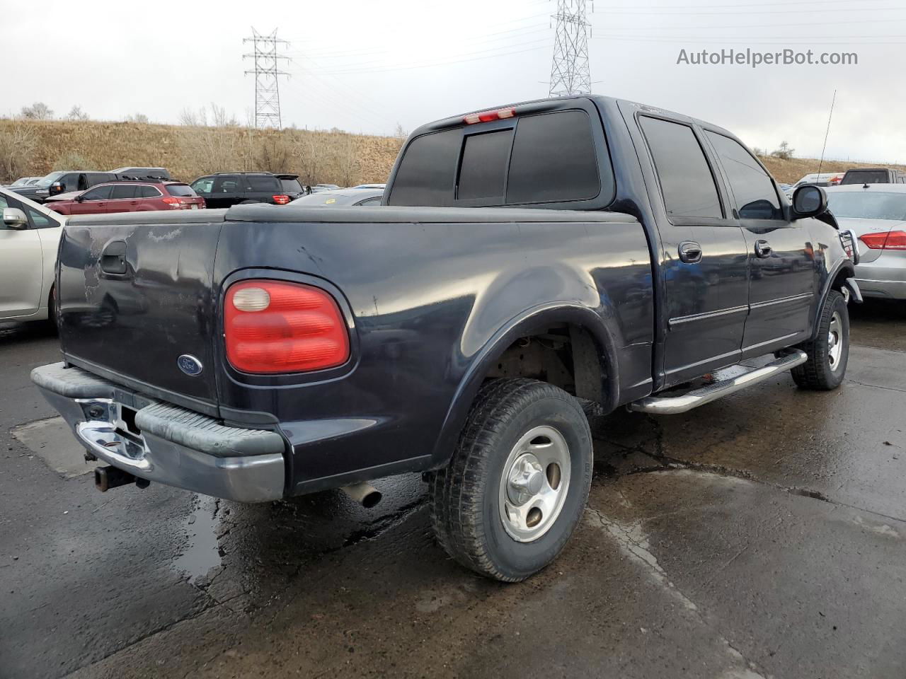 2001 Ford F150 Supercrew Purple vin: 1FTRW08L61KC31141