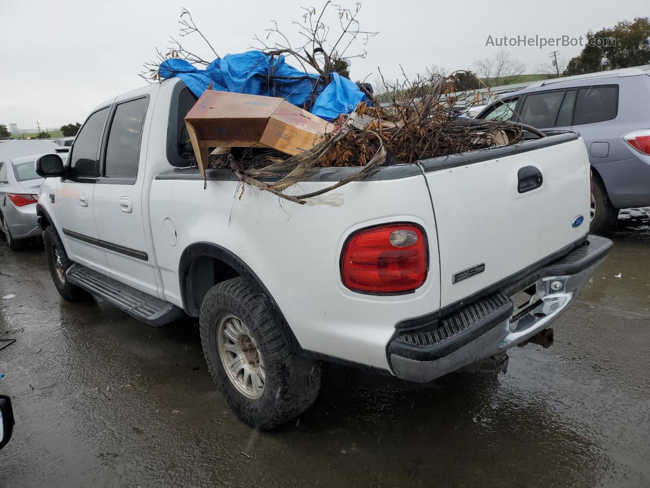 2001 Ford F150 Supercrew White vin: 1FTRW08L61KD61114