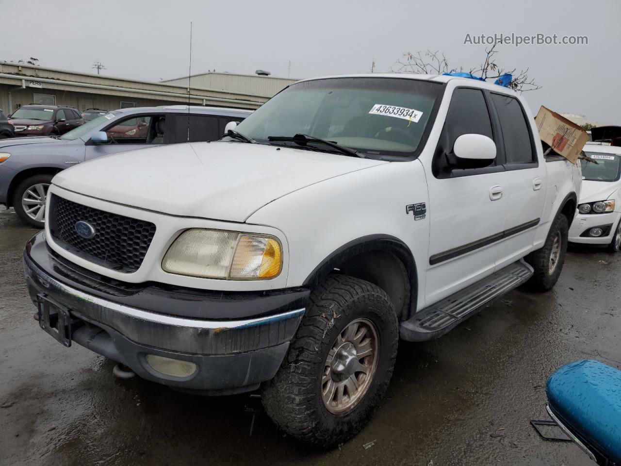 2001 Ford F150 Supercrew White vin: 1FTRW08L61KD61114