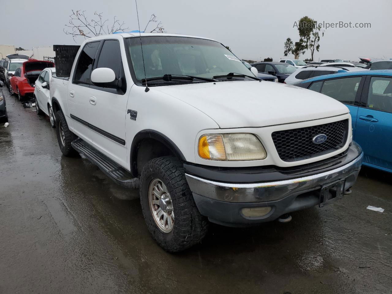 2001 Ford F150 Supercrew White vin: 1FTRW08L61KD61114