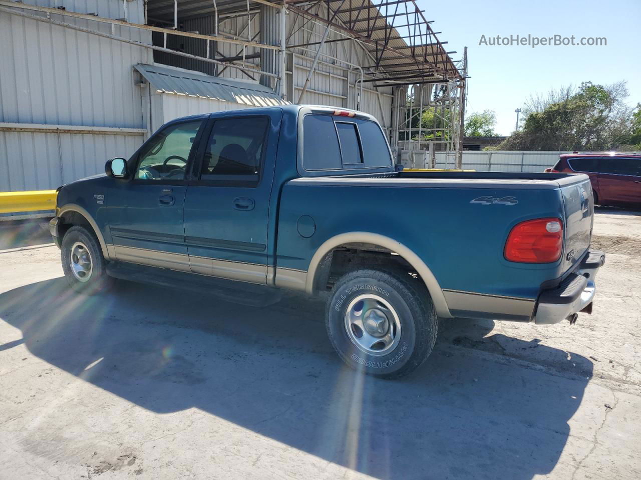 2001 Ford F150 Supercrew Blue vin: 1FTRW08L61KD81430