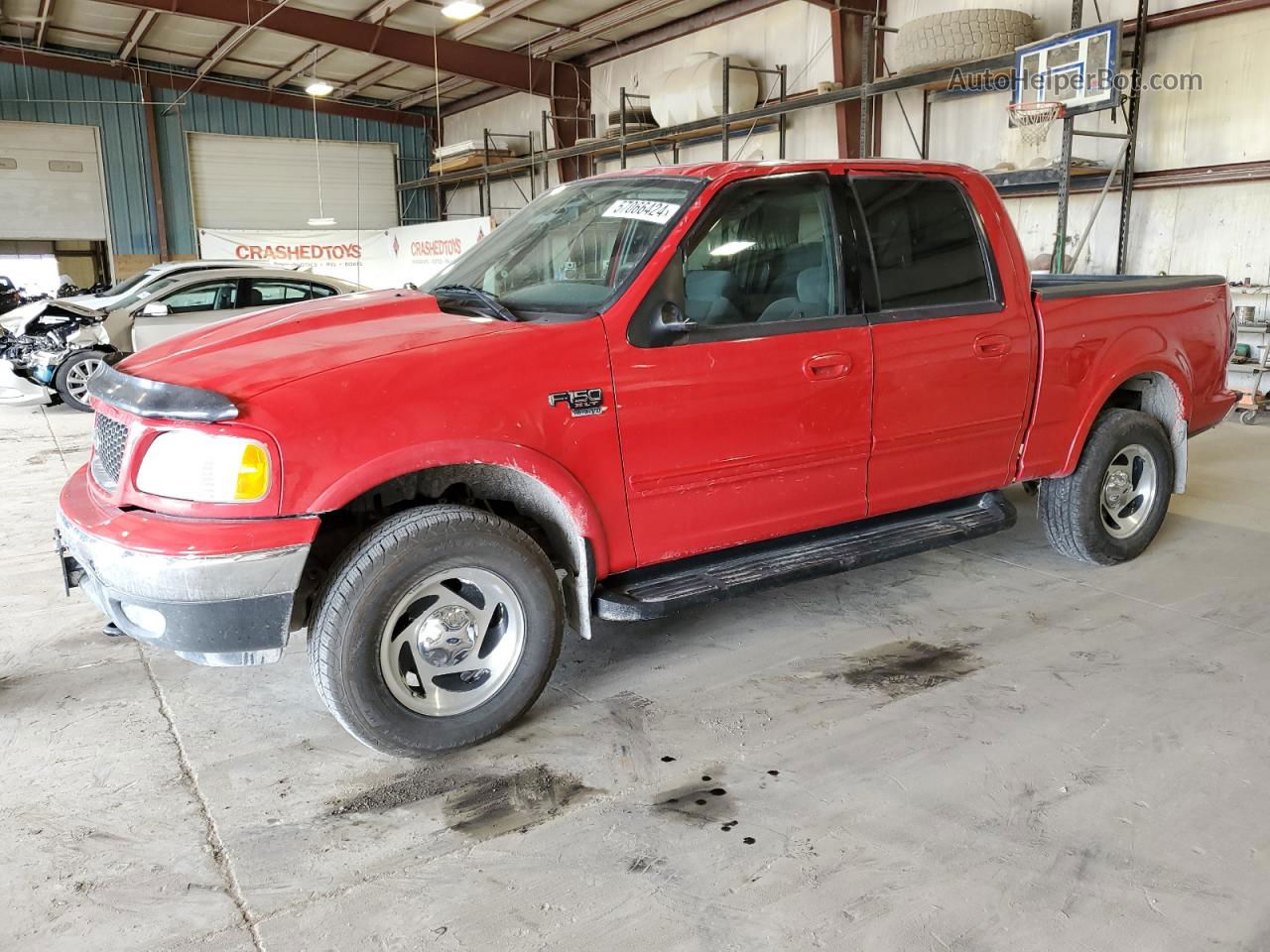 2003 Ford F150 Supercrew Red vin: 1FTRW08L63KB64401