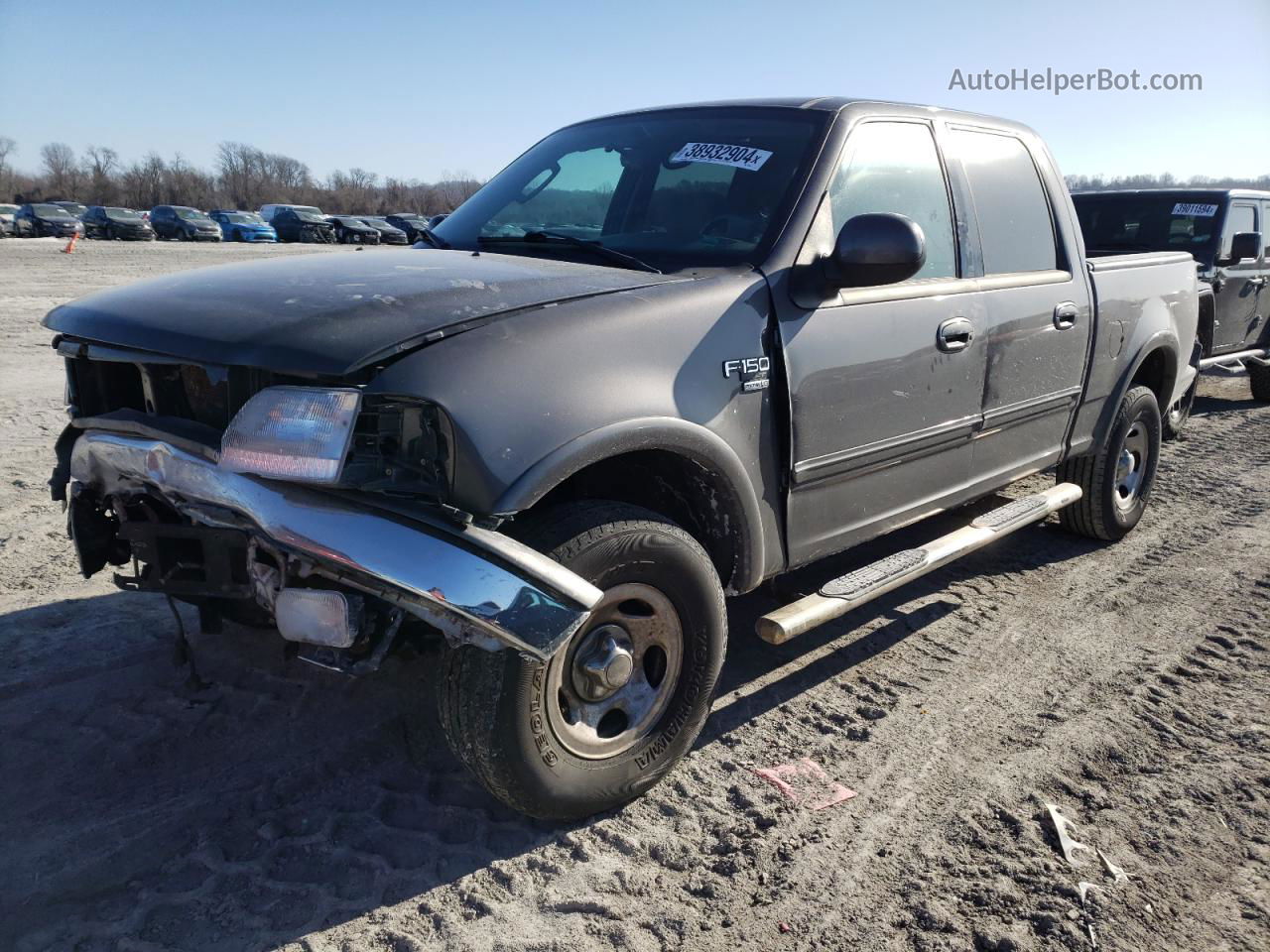 2003 Ford F150 Supercrew Gray vin: 1FTRW08L63KC43941