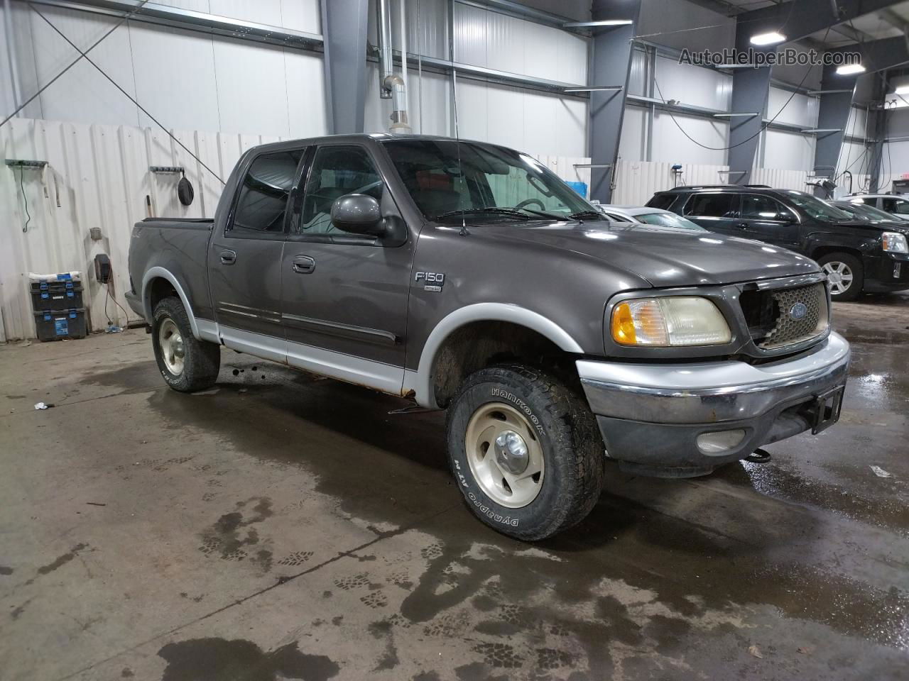 2003 Ford F150 Supercrew Gray vin: 1FTRW08L63KC61873