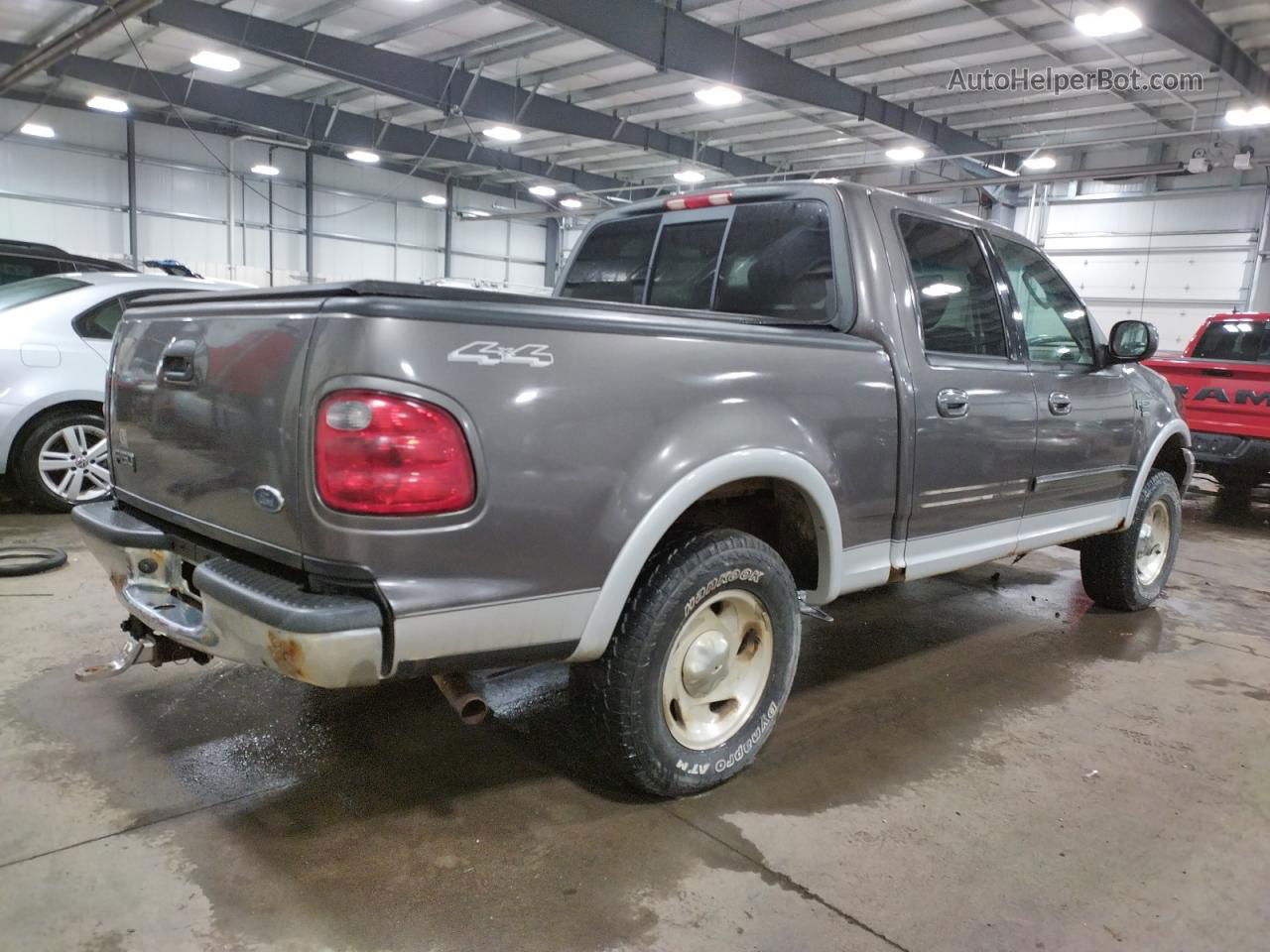 2003 Ford F150 Supercrew Серый vin: 1FTRW08L63KC61873