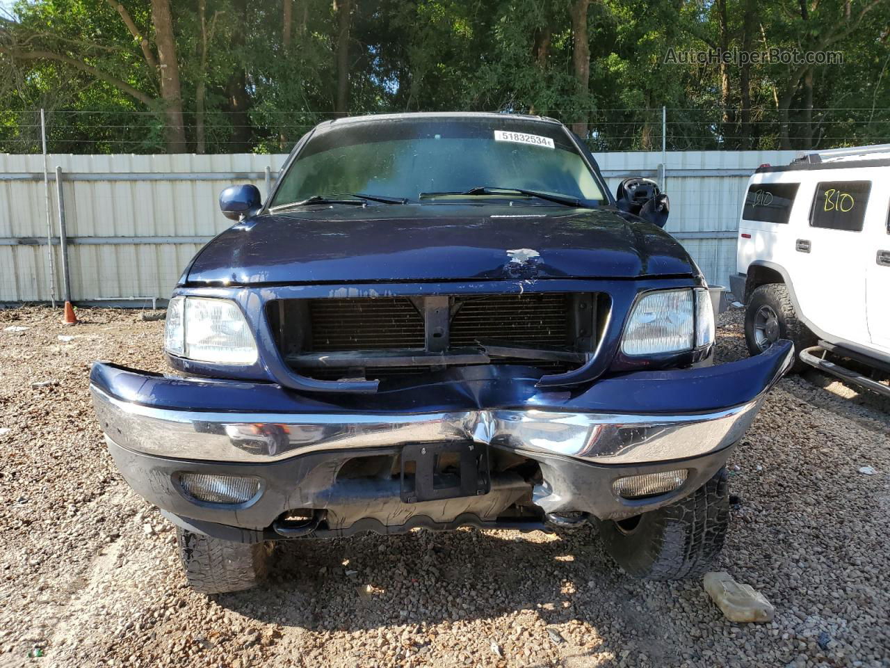 2003 Ford F150 Supercrew Blue vin: 1FTRW08L63KD14264