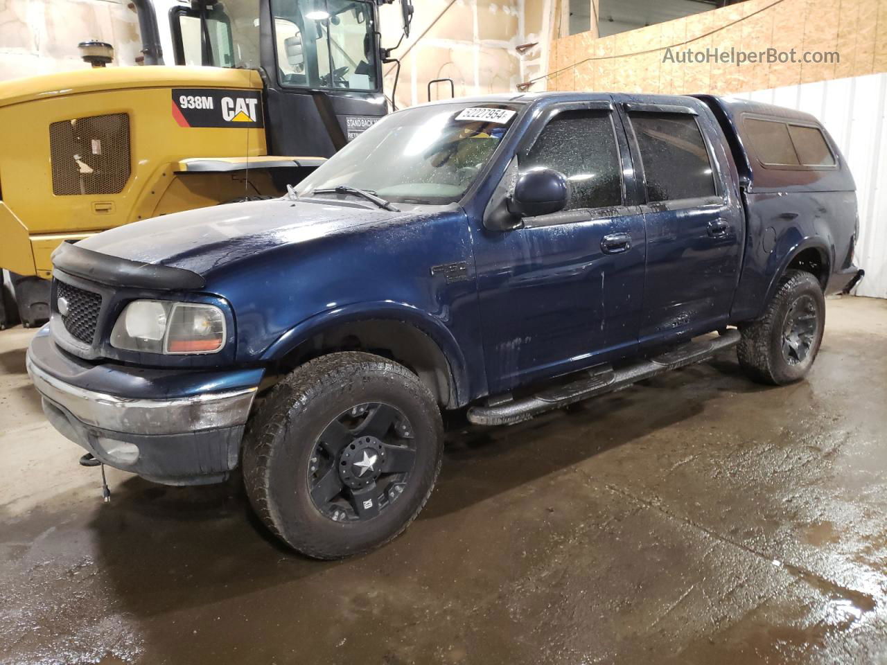 2003 Ford F150 Supercrew Blue vin: 1FTRW08L63KD35003