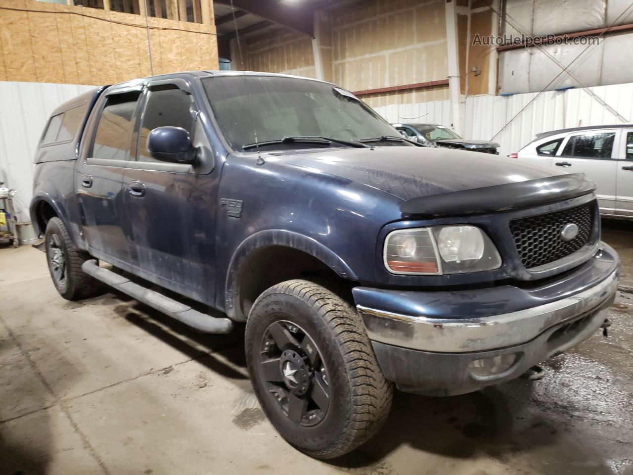 2003 Ford F150 Supercrew Blue vin: 1FTRW08L63KD35003