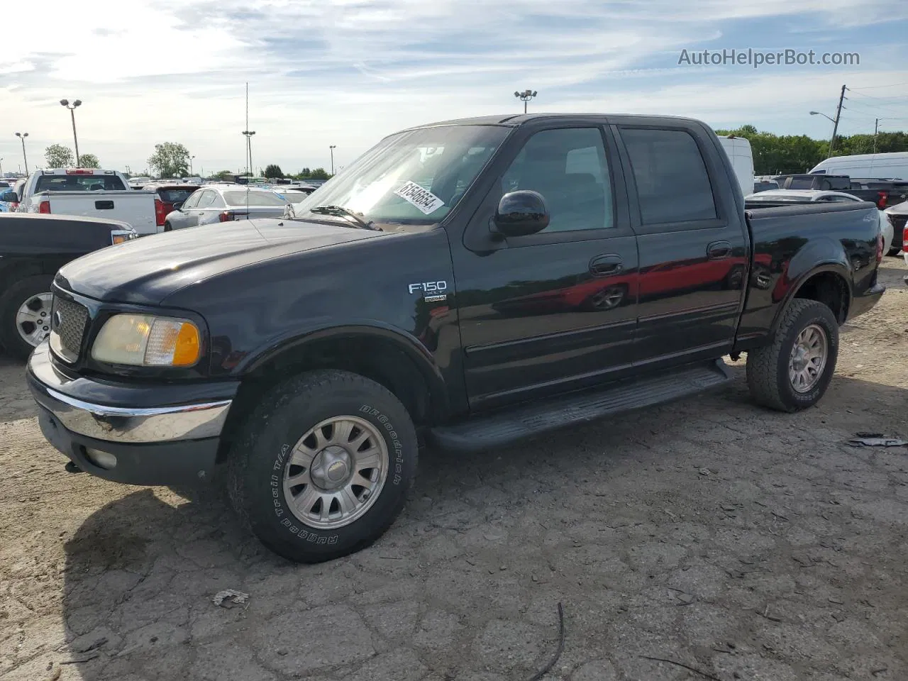 2003 Ford F150 Supercrew Black vin: 1FTRW08L63KD94892