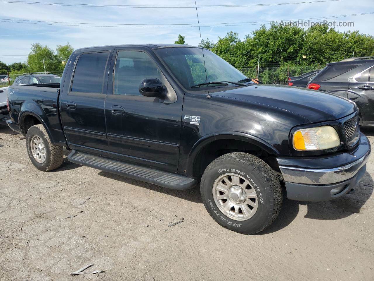 2003 Ford F150 Supercrew Black vin: 1FTRW08L63KD94892