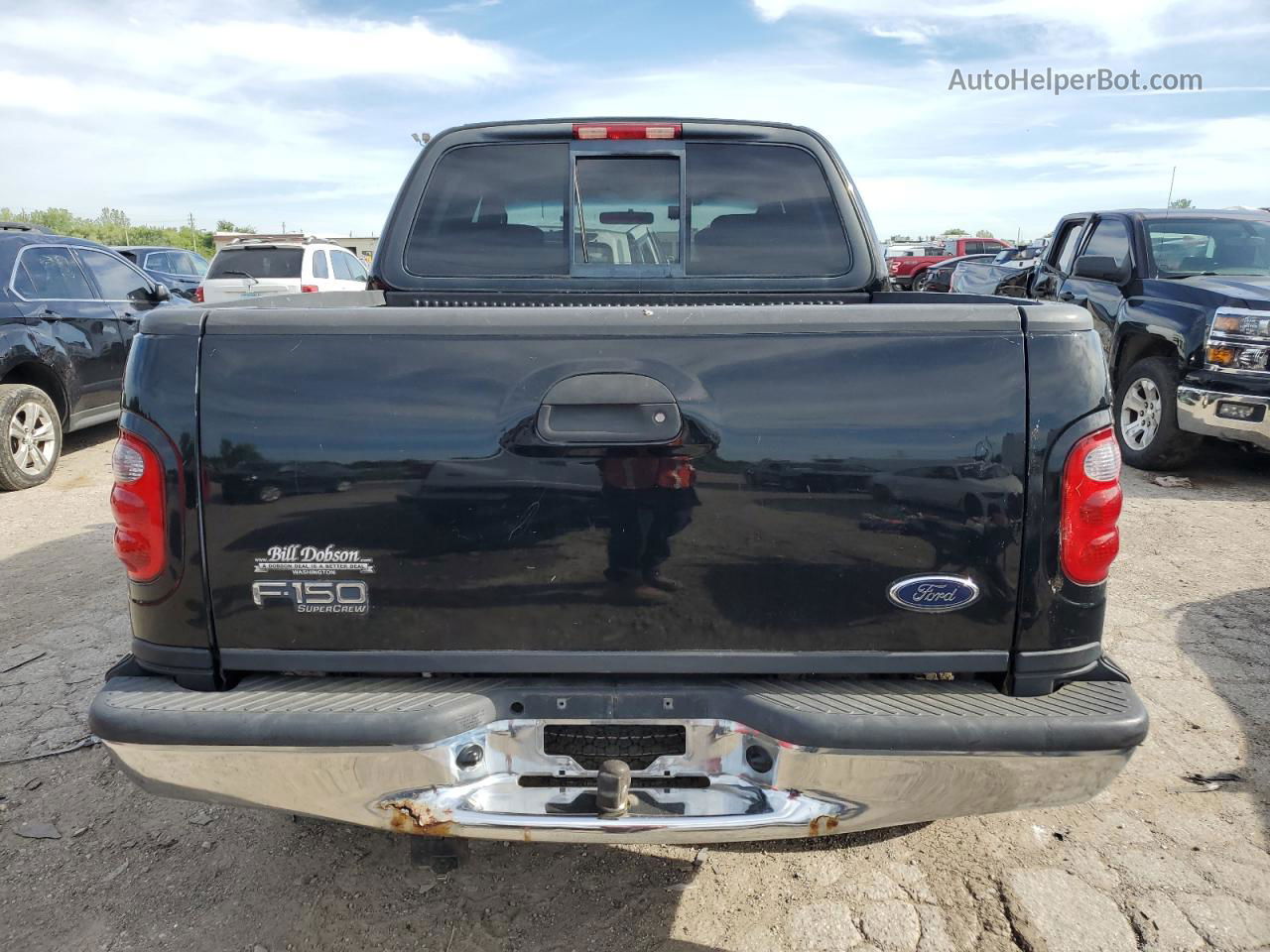 2003 Ford F150 Supercrew Black vin: 1FTRW08L63KD94892