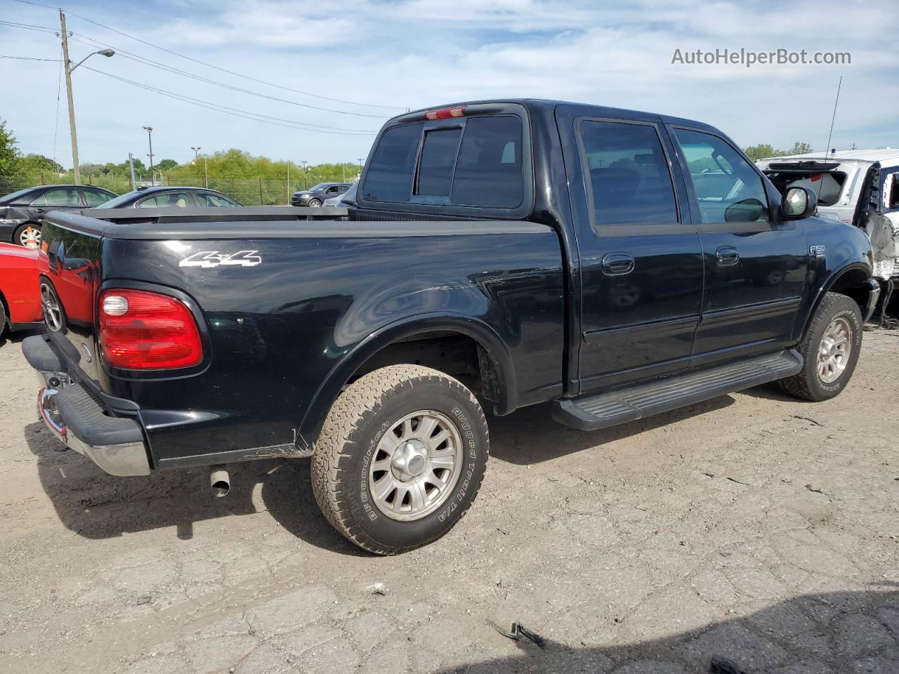 2003 Ford F150 Supercrew Black vin: 1FTRW08L63KD94892