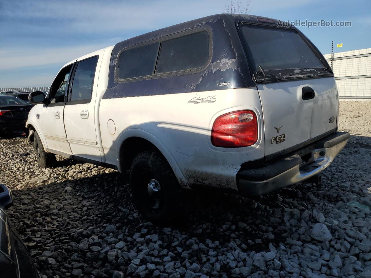 2001 Ford F150 Supercrew White vin: 1FTRW08L71KB08805