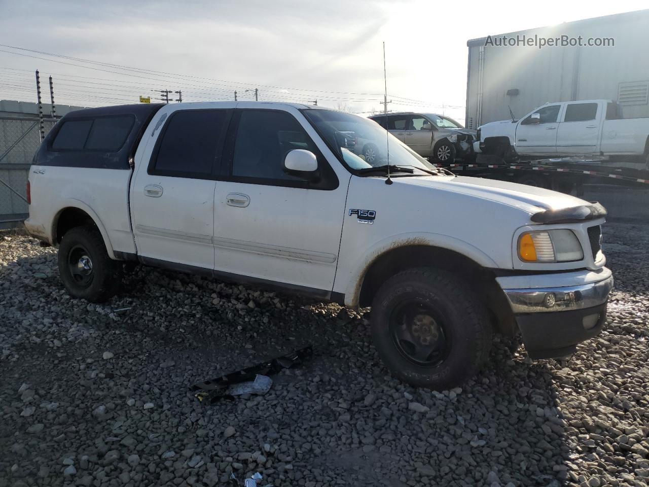 2001 Ford F150 Supercrew White vin: 1FTRW08L71KB08805