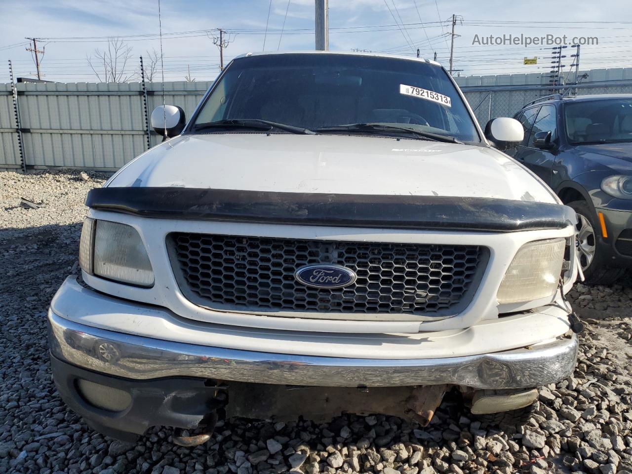 2001 Ford F150 Supercrew White vin: 1FTRW08L71KB08805