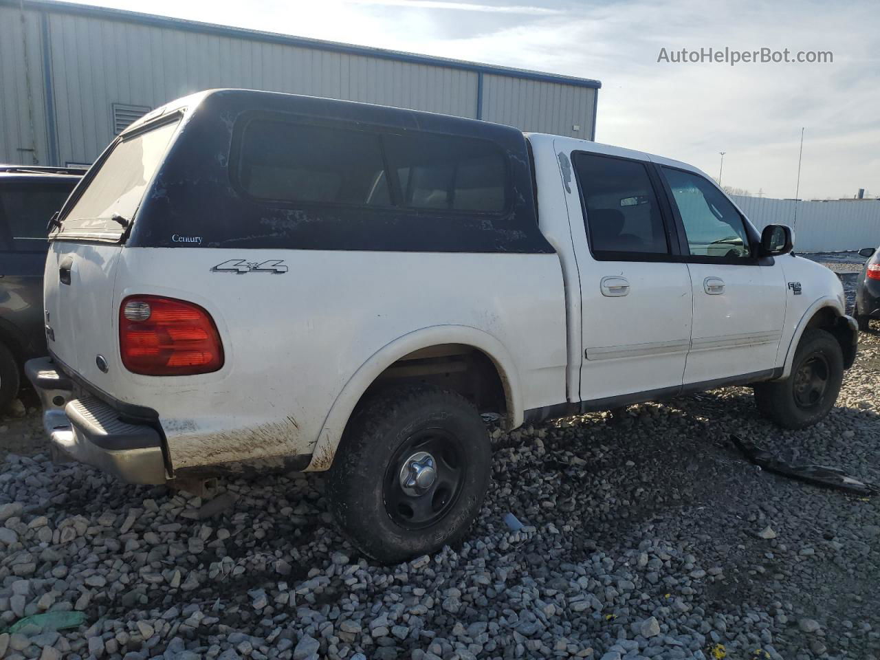 2001 Ford F150 Supercrew White vin: 1FTRW08L71KB08805