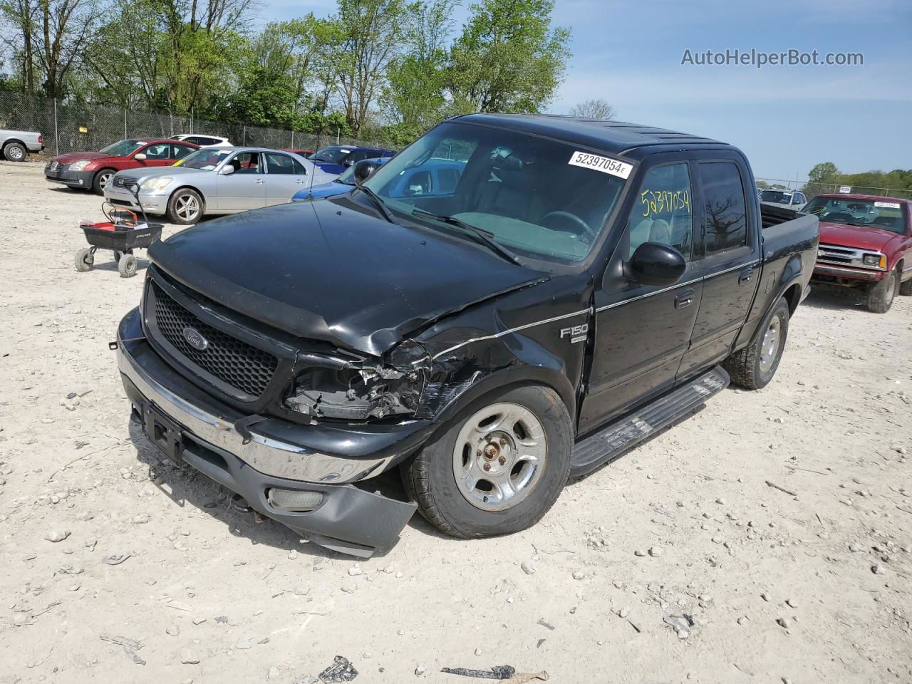 2001 Ford F150 Supercrew Черный vin: 1FTRW08L71KC12601