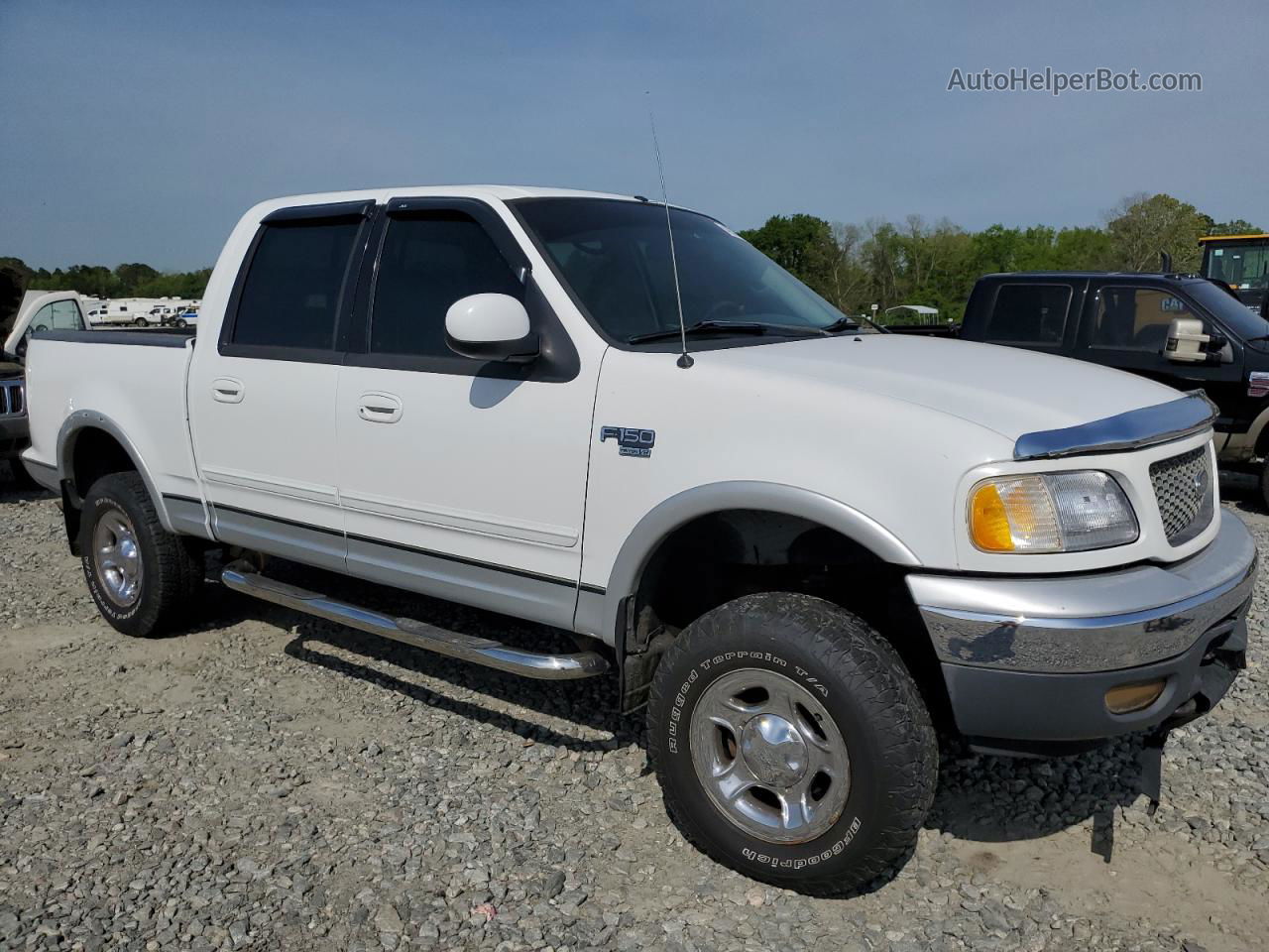 2001 Ford F150 Supercrew White vin: 1FTRW08L71KD63387