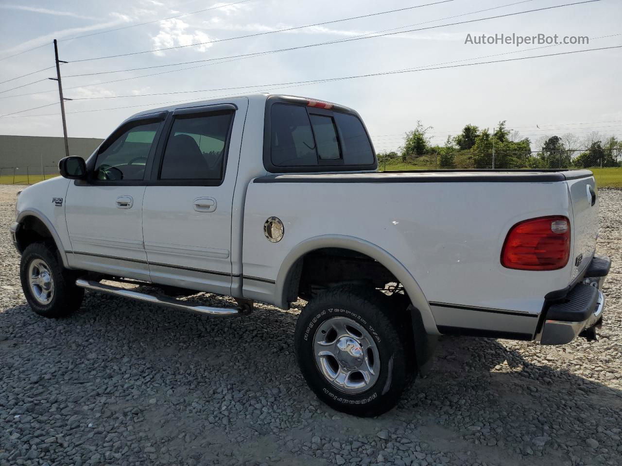 2001 Ford F150 Supercrew White vin: 1FTRW08L71KD63387