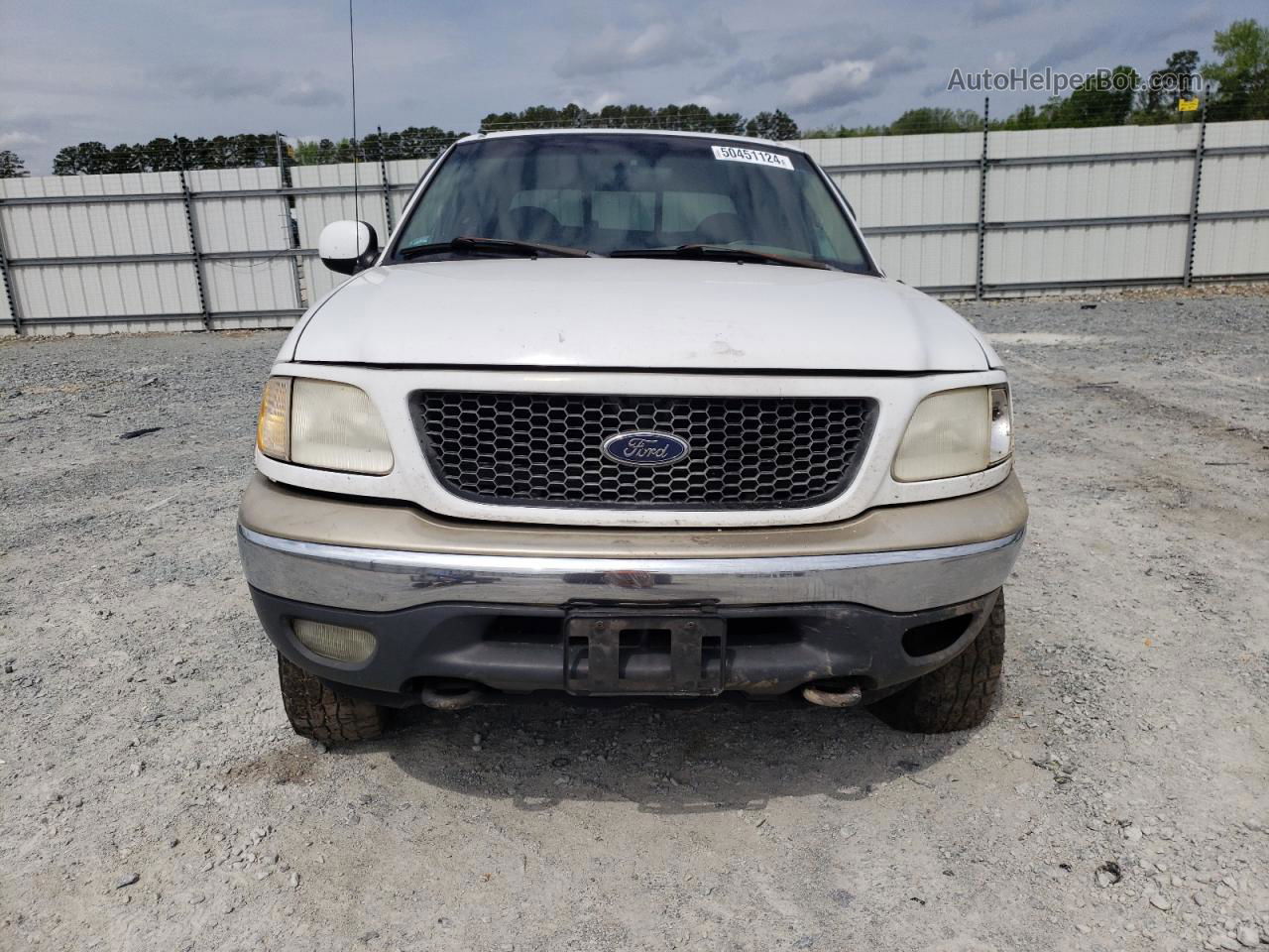 2001 Ford F150 Supercrew White vin: 1FTRW08L71KD71876