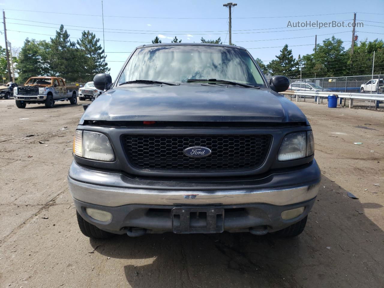 2001 Ford F150 Supercrew Black vin: 1FTRW08L71KD77046