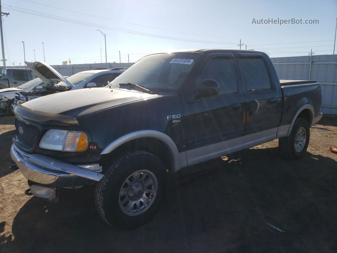 2001 Ford F150 Supercrew Black vin: 1FTRW08L71KD85759