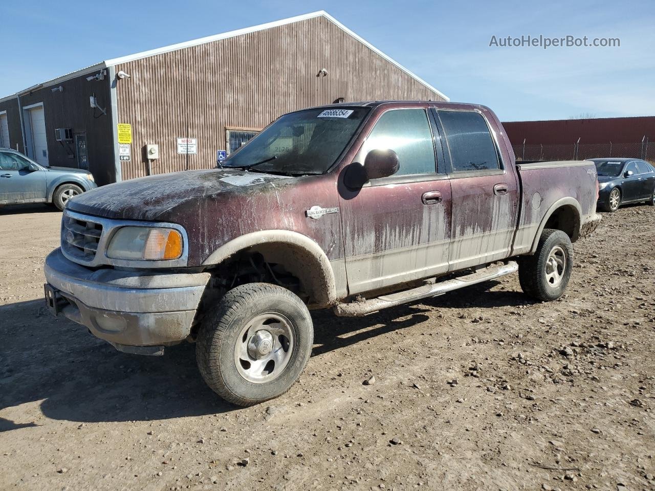 2003 Ford F150 Supercrew Burgundy vin: 1FTRW08L73KC12035