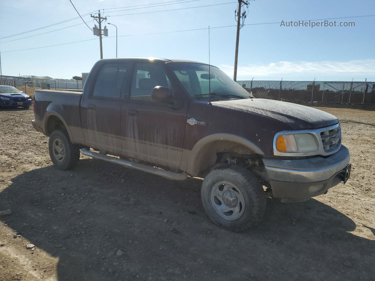 2003 Ford F150 Supercrew Burgundy vin: 1FTRW08L73KC12035