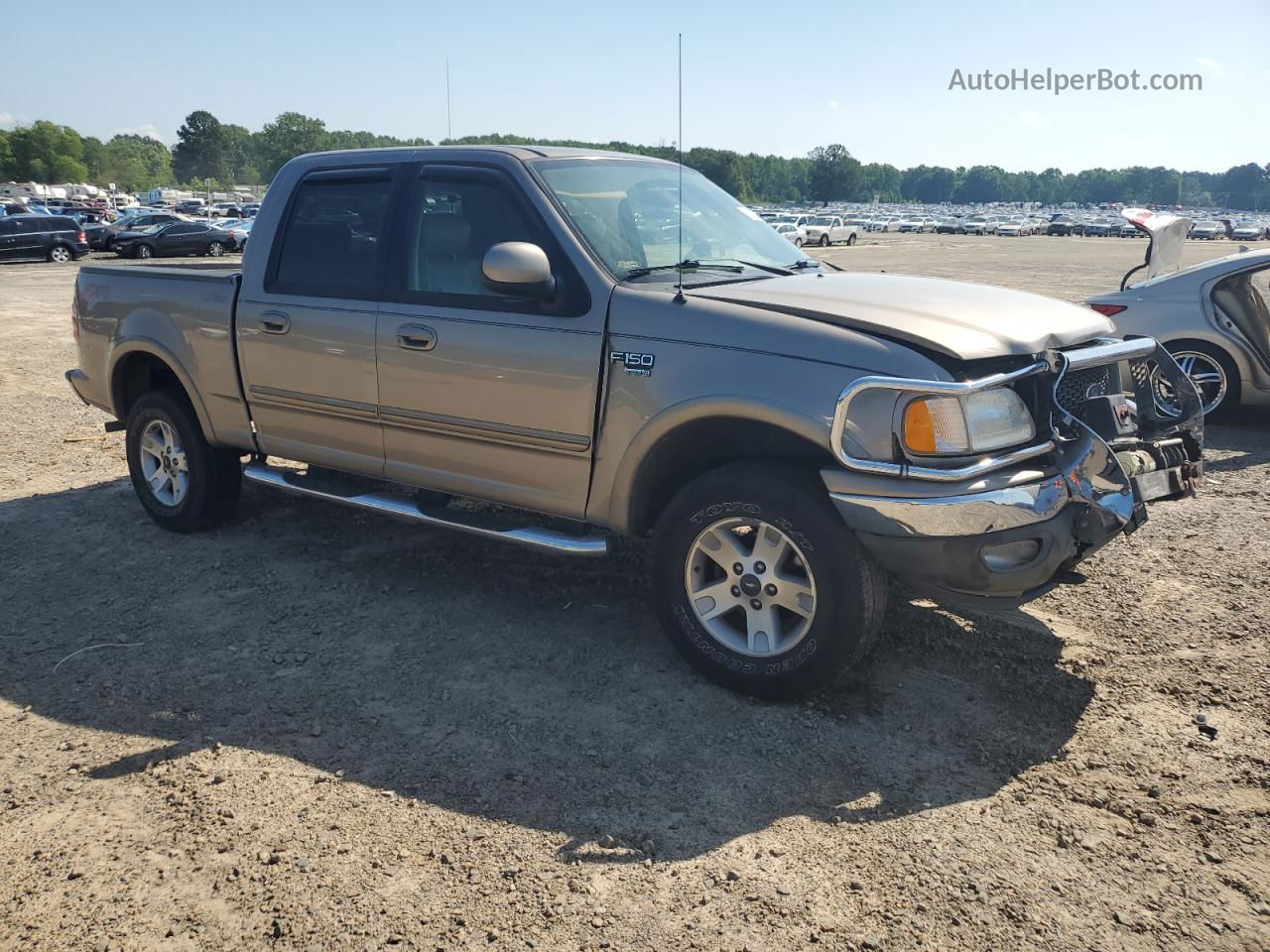 2003 Ford F150 Supercrew Beige vin: 1FTRW08L73KD51517