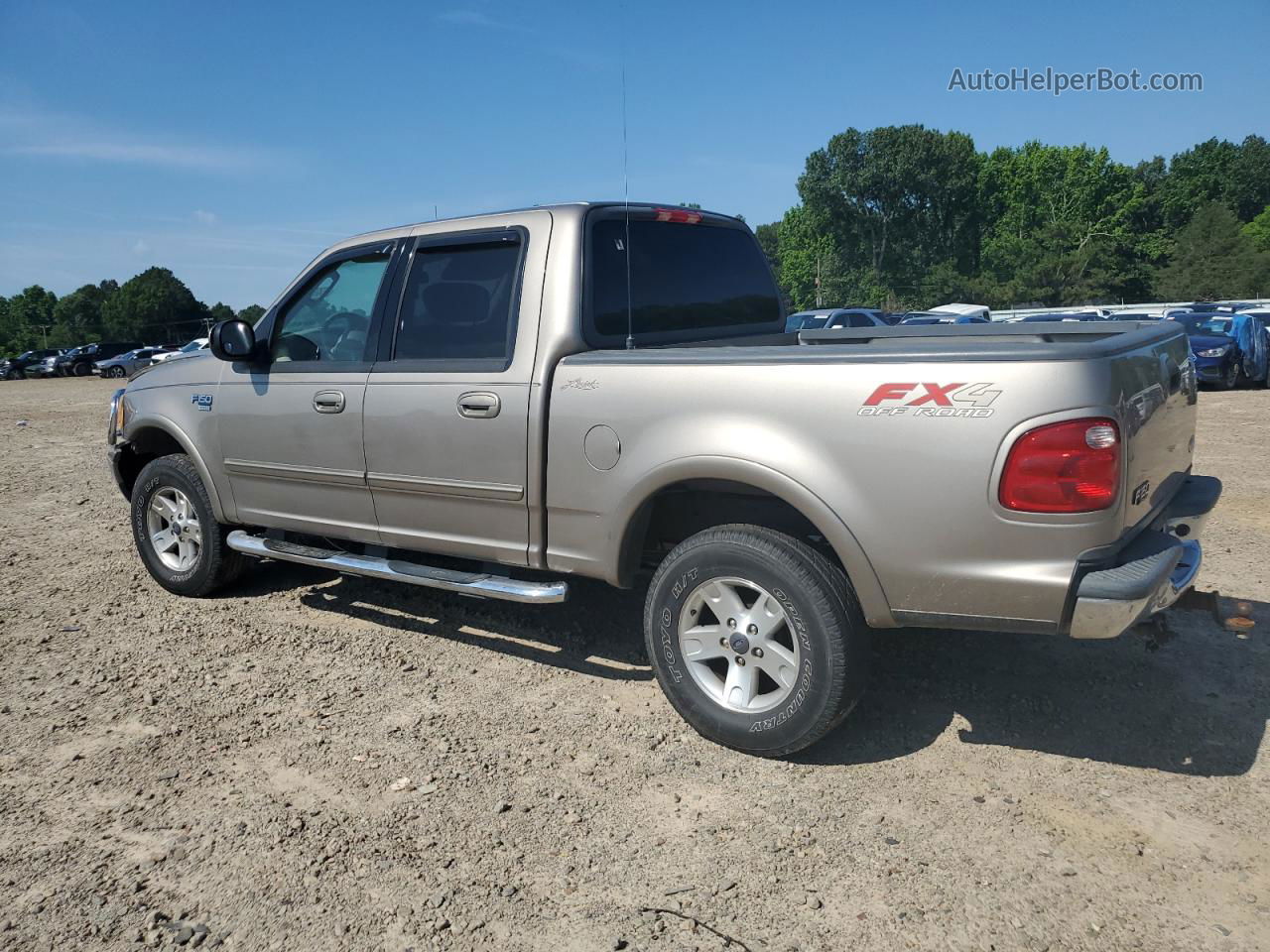 2003 Ford F150 Supercrew Beige vin: 1FTRW08L73KD51517