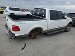 2001 Ford F150 Supercrew White vin: 1FTRW08L81KF37564