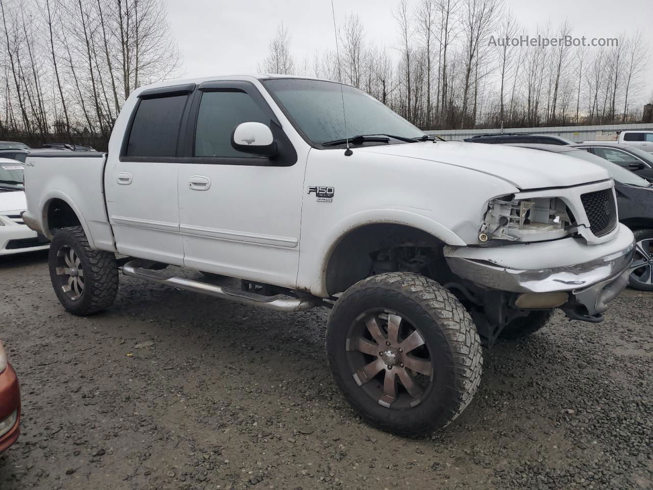 2001 Ford F150 Supercrew White vin: 1FTRW08L81KF96467