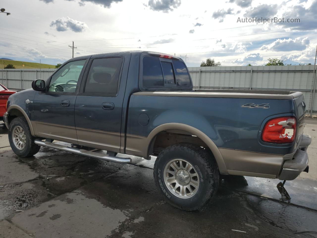 2003 Ford F150 Supercrew Blue vin: 1FTRW08L83KA94805