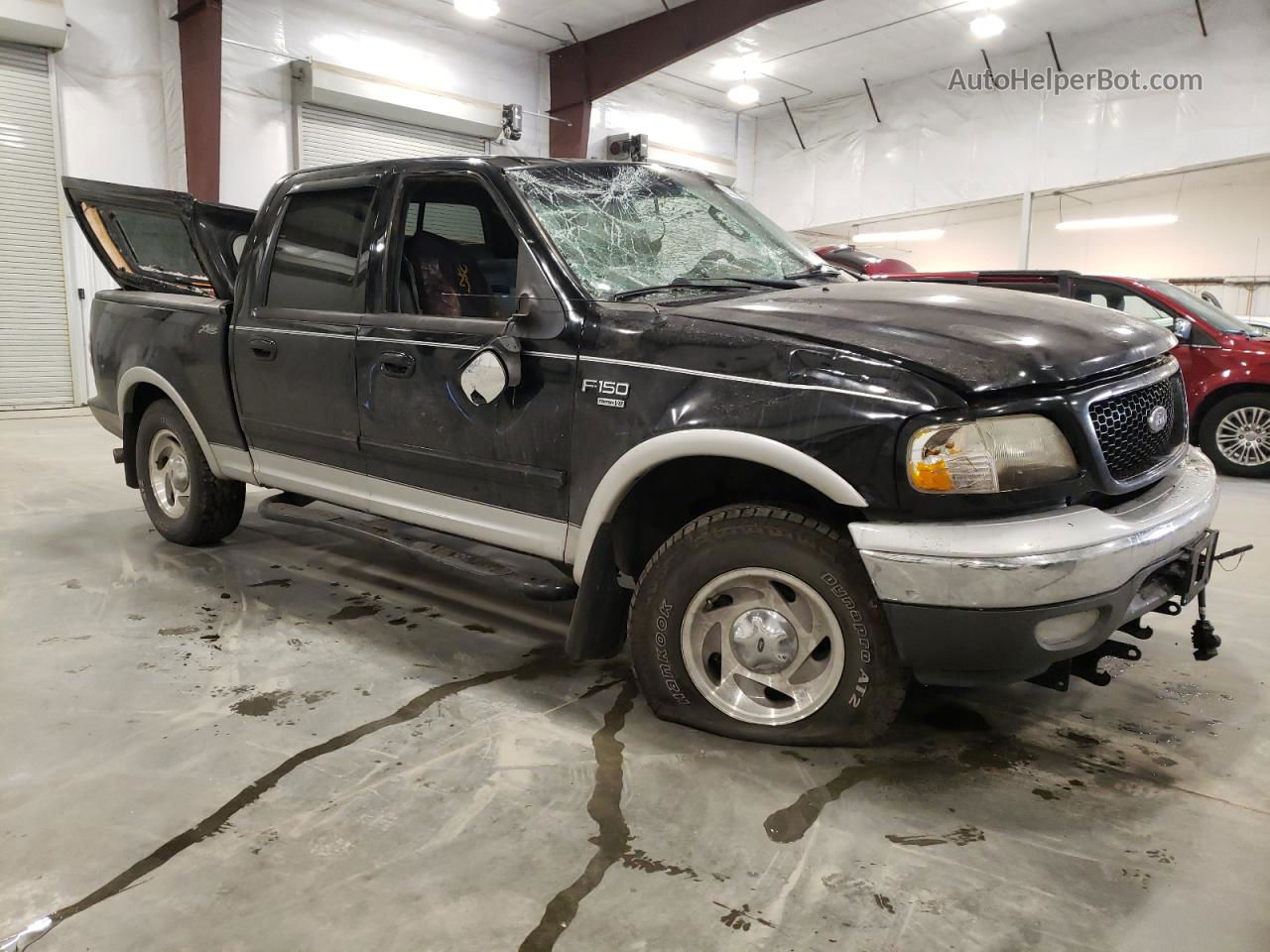 2003 Ford F150 Supercrew Black vin: 1FTRW08L83KD67757