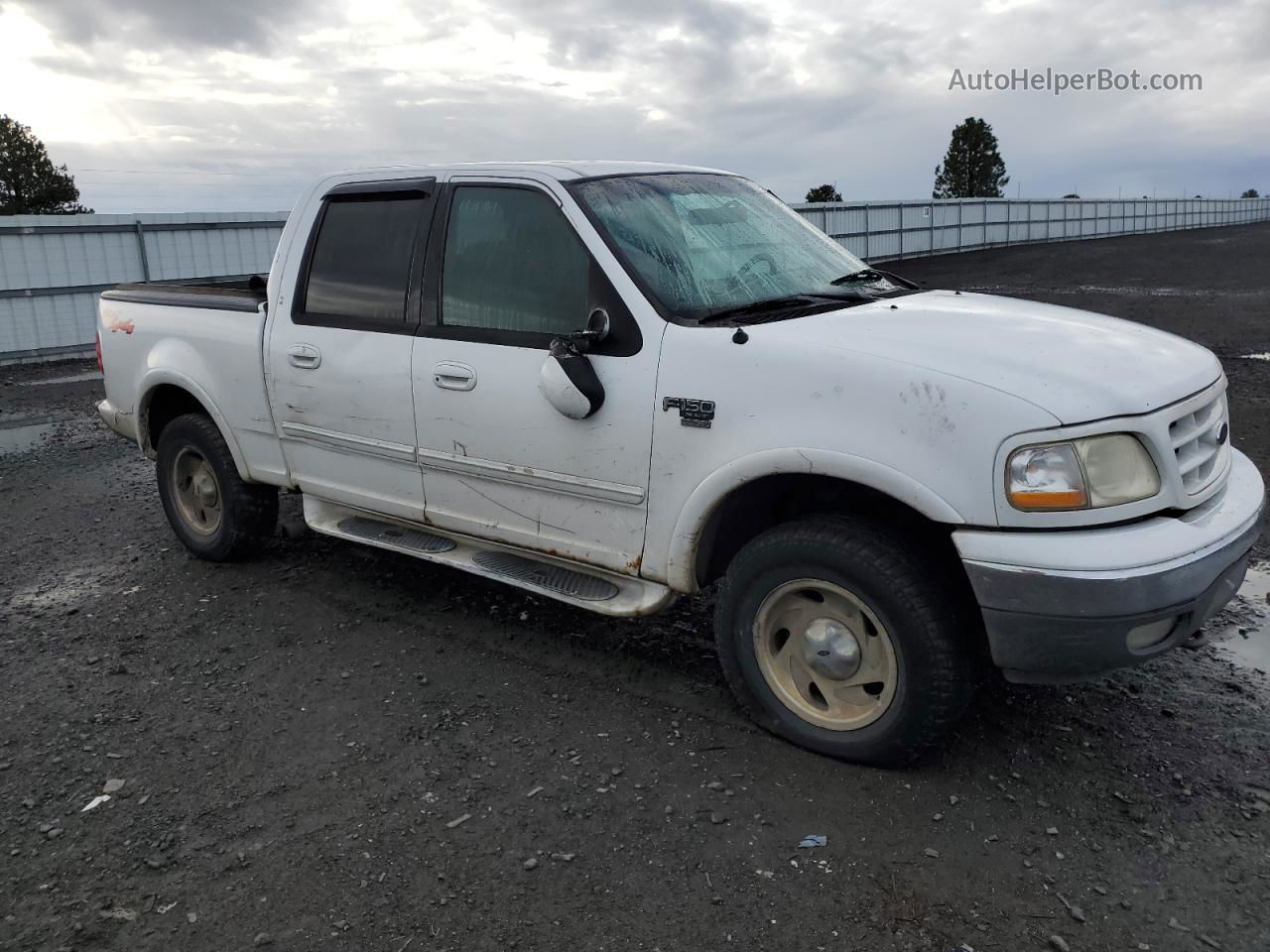 2001 Ford F150 Supercrew White vin: 1FTRW08L91KC29593