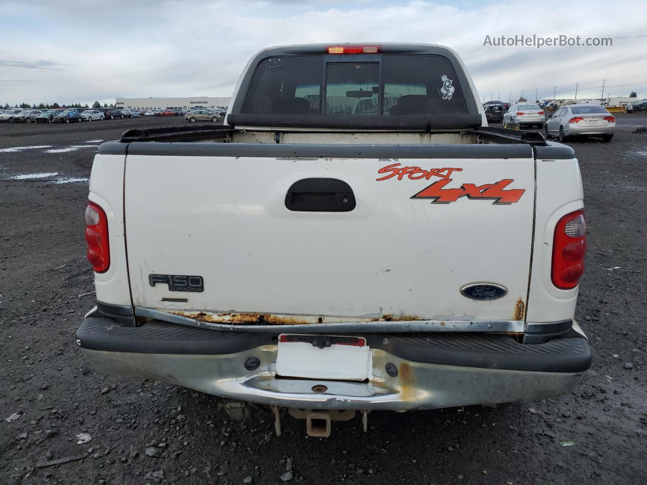 2001 Ford F150 Supercrew White vin: 1FTRW08L91KC29593