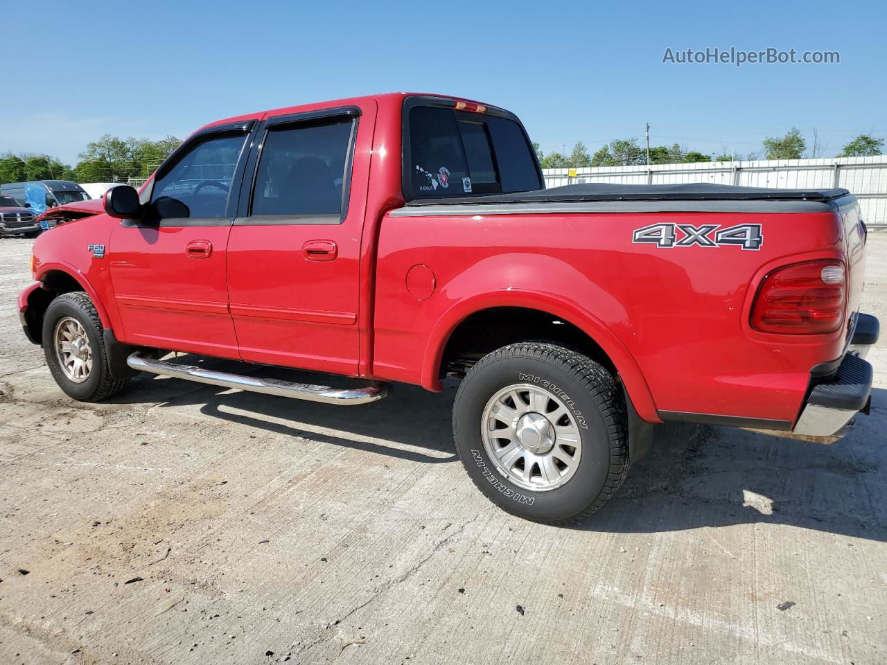 2001 Ford F150 Supercrew Red vin: 1FTRW08L91KD71345