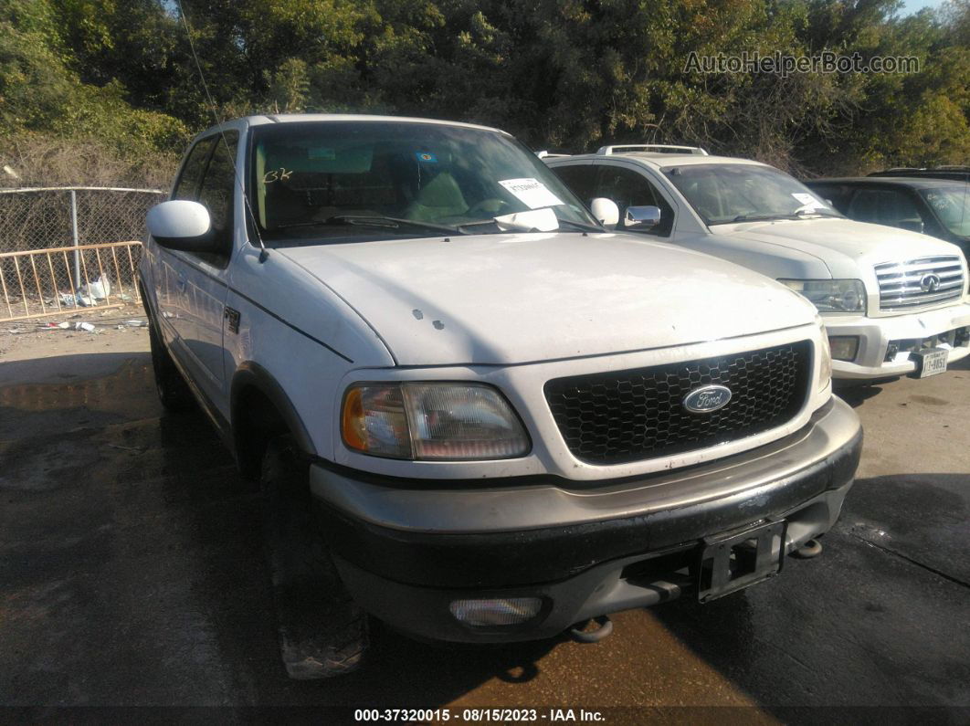 2001 Ford F-150 Supercrew Xlt/lariat/king Ranch White vin: 1FTRW08L91KE88973