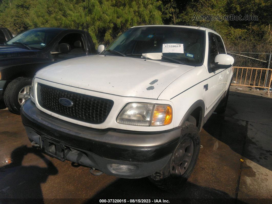 2001 Ford F-150 Supercrew Xlt/lariat/king Ranch White vin: 1FTRW08L91KE88973